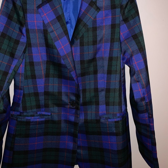 Green and blue blazer - Picture 3 of 3